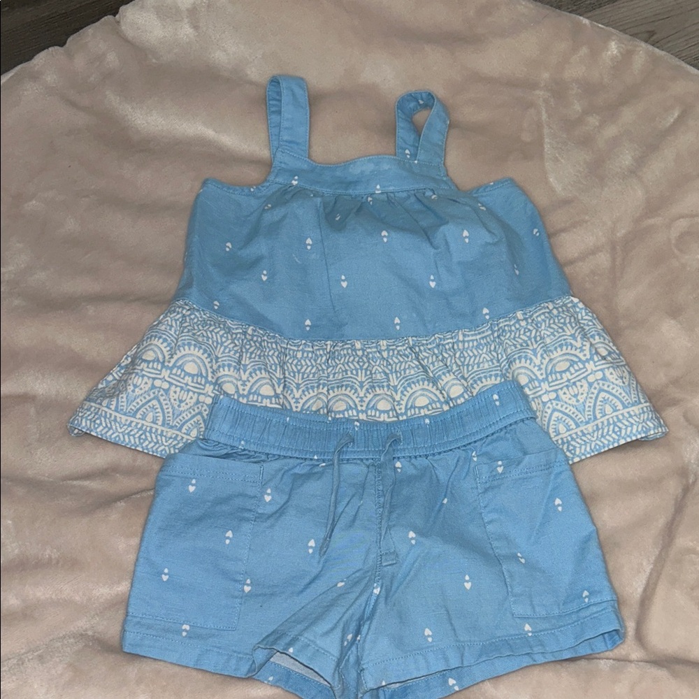 Carter's Blue and White Kids Matching Set